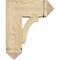 Ekena Millwork Imperial Arts and Crafts Rough Sawn Bracket w/ Offset Brace, Douglas Fir, 8"W x 18"D x 22"H BKT0806X18X22IMP03RDF - alternate 4
